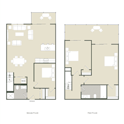 Floor Plan 3 Bedroom - 2 Bathroom