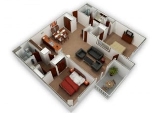 Floor Plan 2X2
