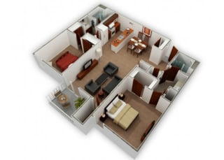 Floor Plan 2X2