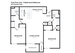 Floor Plan 2X2