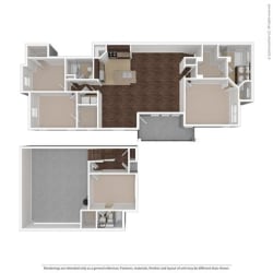 4 Bed 3 Bath, 1910 Square-Foot Floor Plan at Orion McCord Park, Little Elm, TX