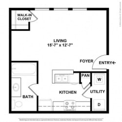 0 Bed 1 Bath Floor Plan at Orion McKinney, Texas