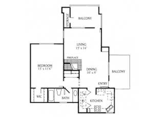 A1 Floor Plan at Morningside at Scottsdale Ranch, Scottsdale, AZ, 85258