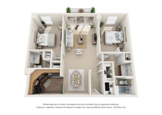 Floor Plan Marseilles - West