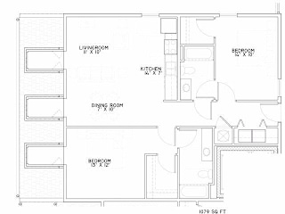 Floor Plan Two Bedrooms
