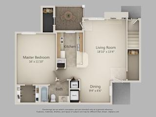 Floor Plan 1A - Nickel Plate
