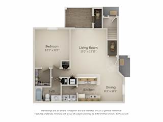 Floor Plan 1C-Sunset Series