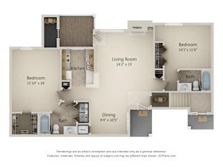 Floor Plan 2G-Sunrise Series