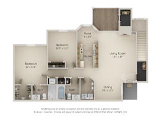Floor Plan 2H-Sunrise Series