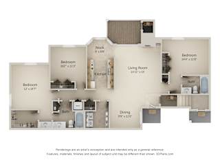 Floor Plan 3J-Sunrise Series