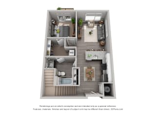 Stylish Floor Plan Stylish Floor Plan at CityWay, Indiana