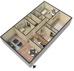 Floor Plan 4 bed 1.5 bath