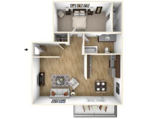 Floor Plan Phase I - 1x1
