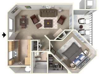 Floor Plan ONE BEDROOM