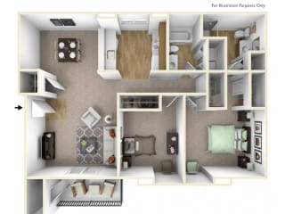 Floor Plan 2x2A