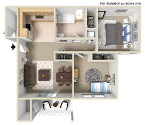 Floor Plan PAINTED