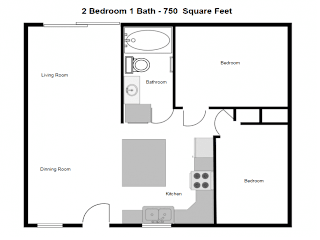 Floor Plan 2x1