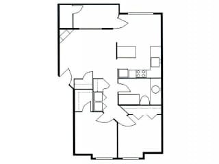 Floor Plan 2x1b -921