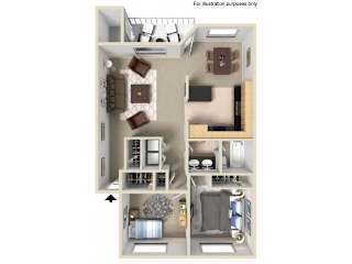 Floor Plan 2x1c -944