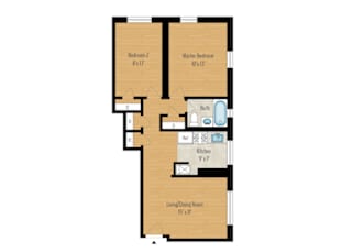 Floor Plan 2 Bedroom