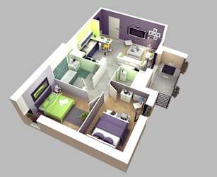 Floor Plan Elite 1 Bed
