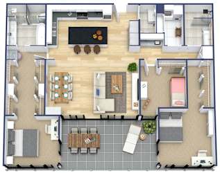3 bedroom floor plan