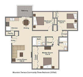 a floor plan of a house
