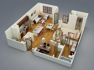Floor Plan 2 Bed 2 Bath
