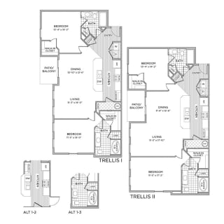 arlington park apartments floor plan c5