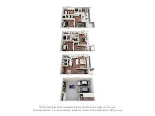 A series of four images showing different floor plans of a house.