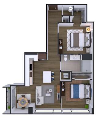 2 bed 2 bathroom at Artline Apartments, Washington