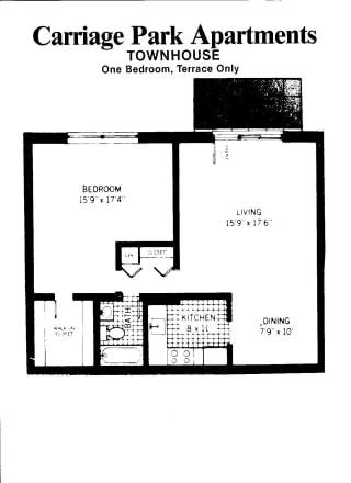 Carriage Park 1 Bedroom Terrace