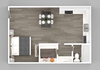 Studio floor plan Studio floor plan at Mark at 87 Apartments, Mesa, AZ 85201