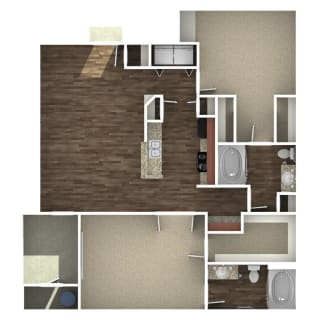 The Presley at Whitney Ranch Apartments Roustabout Classic Floor Plan
