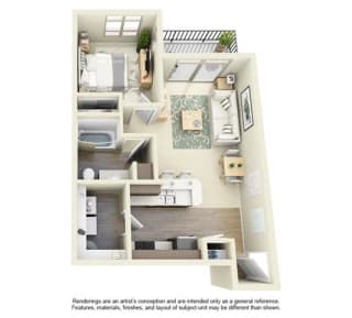 Floor Plan 1B1C