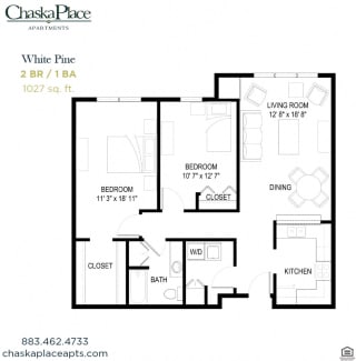 a floor plan of chaska place