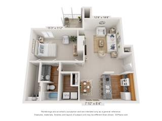 Waterford Floor Plan at Park Ridge Estates, Durham, North Carolina