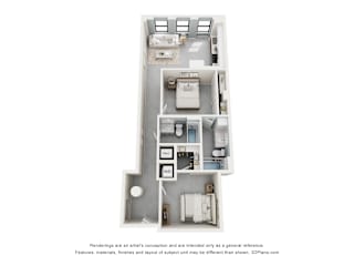 2 bed 2 bath at The Carousel Apartments, Richmond