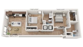 B1 Floor Plan at The Box, Richmond