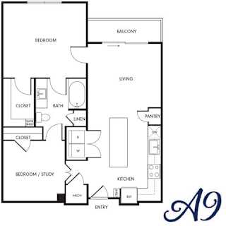 a blueprint of a floor plan of a house