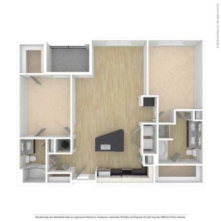 bedroom floor plan an in 2 bed 2 bath apartment at the historic electric building in fort worth