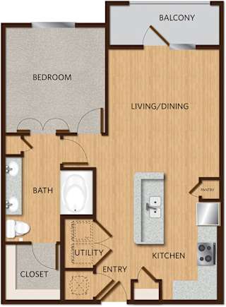 a floor plan of a home with a closet and a bathroom