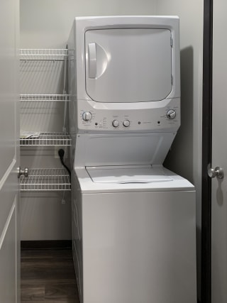 Stackable washer and dryer included at The Villas at Mahoney Park in Lincoln NE