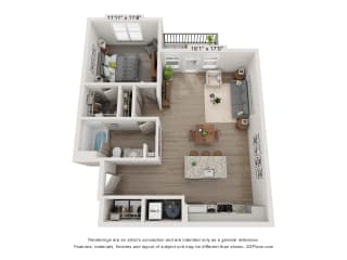 a floor plan of lodges at the avenues