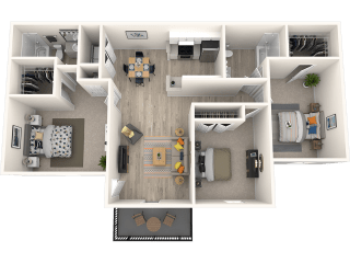 Chroma Park three bedroom floorplan