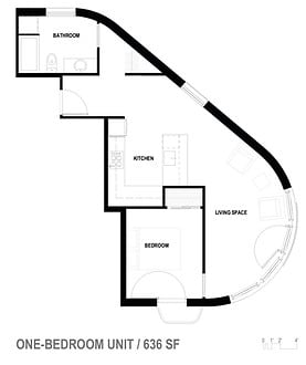 a floor plan of a house with a large spiral staircase