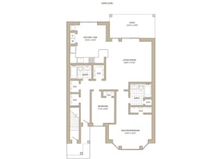 2 bedroom 2 bathroom Floor plan B at Walden Pond in East Moriches, NY 11940