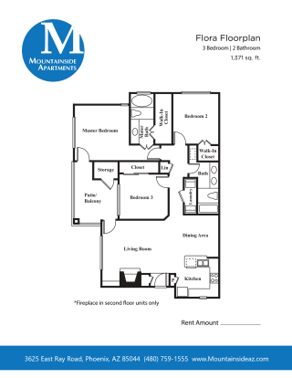 a floor plan of the apartments