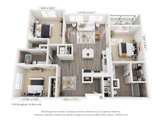 Three Bedroom Grove Floorplan