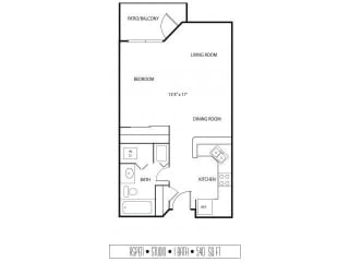 Regency Woods Apartments in Minnetonka, MN Studio